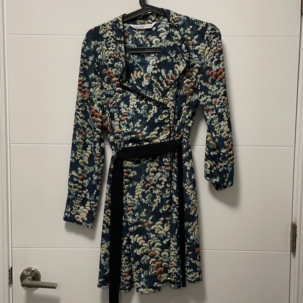 Zara spring blue dress, short, size small